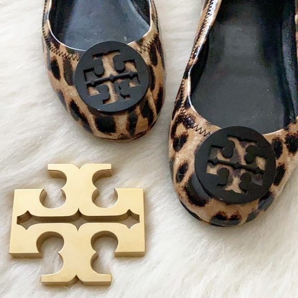 Tory Burch Shoes - Tory Burch Patent Minnie Flats, Sz 7.5